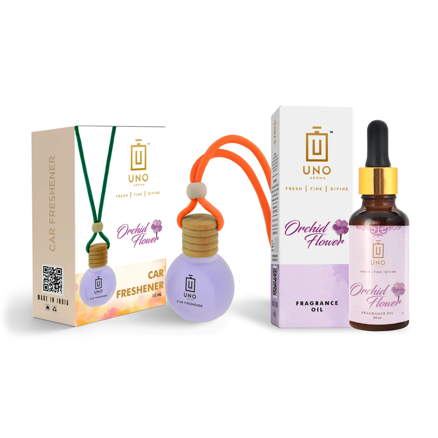 Orchid Flower - Hanging Car Freshener