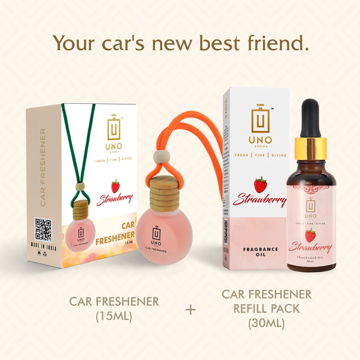 Strawberry - Hanging Car Freshener