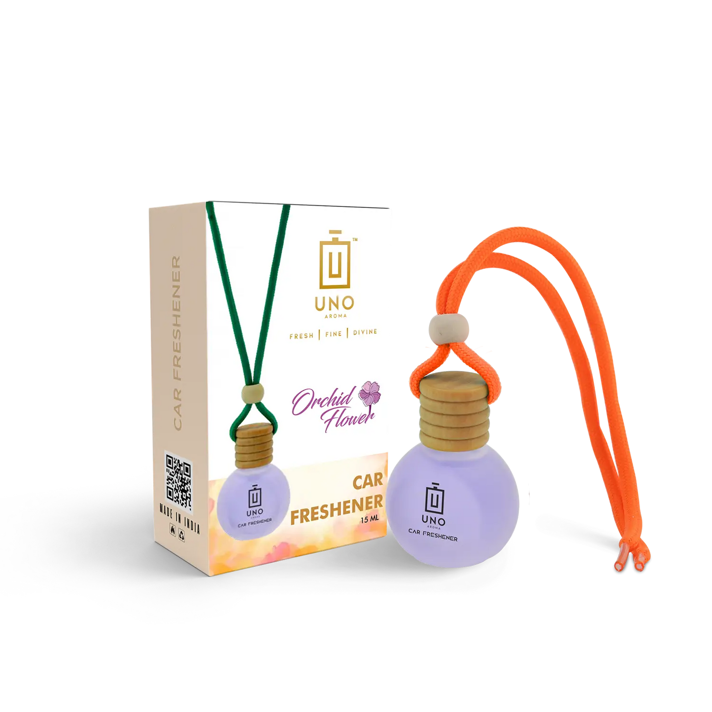 Orchid Flower - Hanging Car Freshener