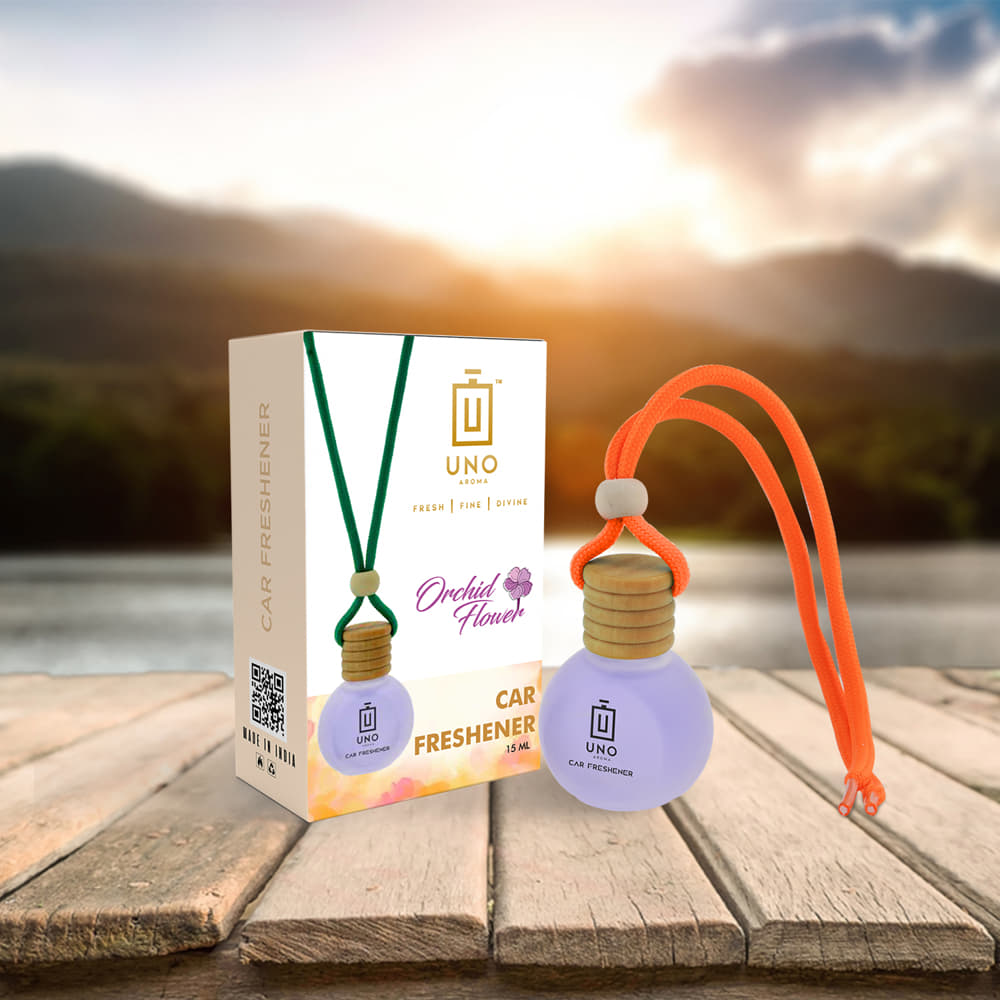 Orchid Flower - Hanging Car Freshener