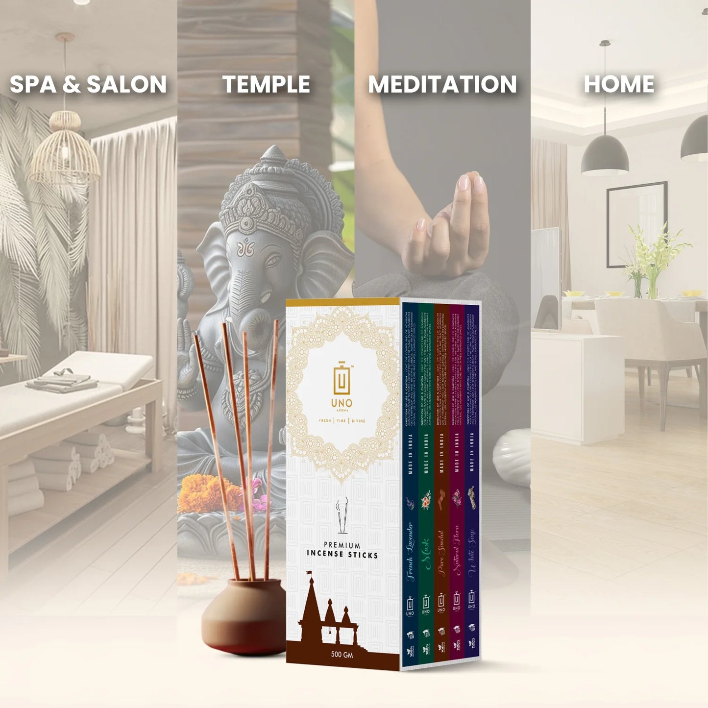 Combo (Pack of 5) - Incense Sticks (Agarbatti)