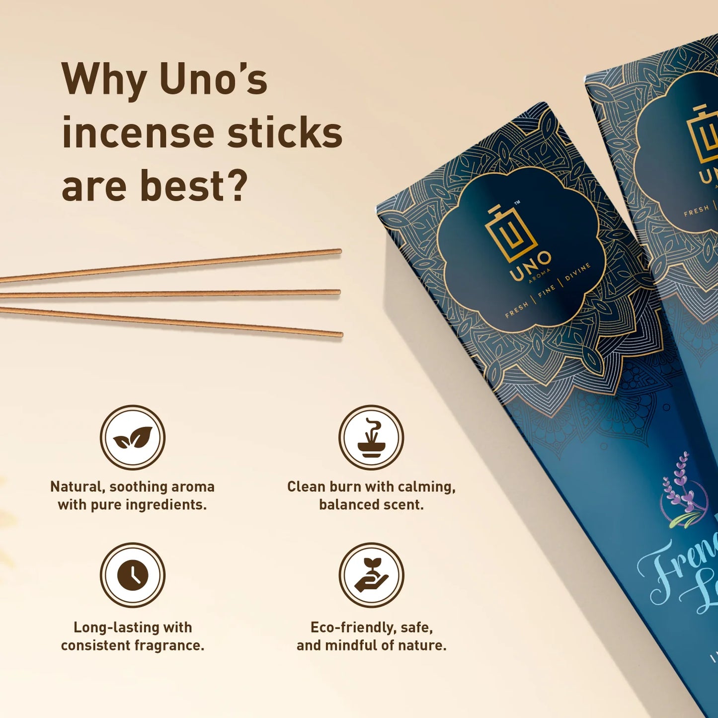 French Lavender - Incense Sticks (Agarbatti)