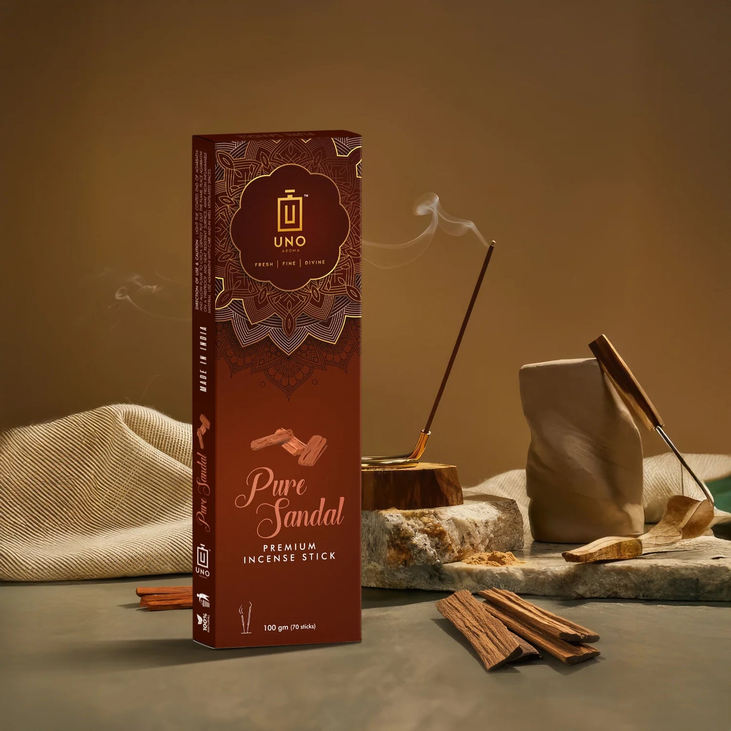 Pure Sandal - Incense Sticks (Agarbatti)