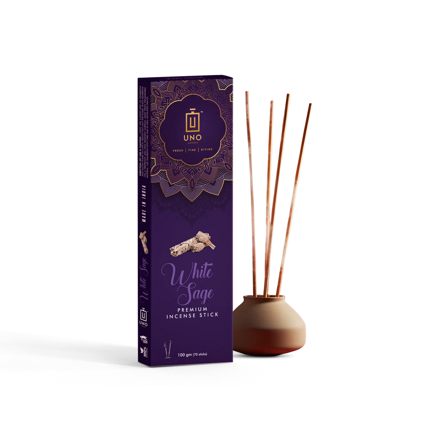 White Sage - Incense Sticks (Agarbatti)