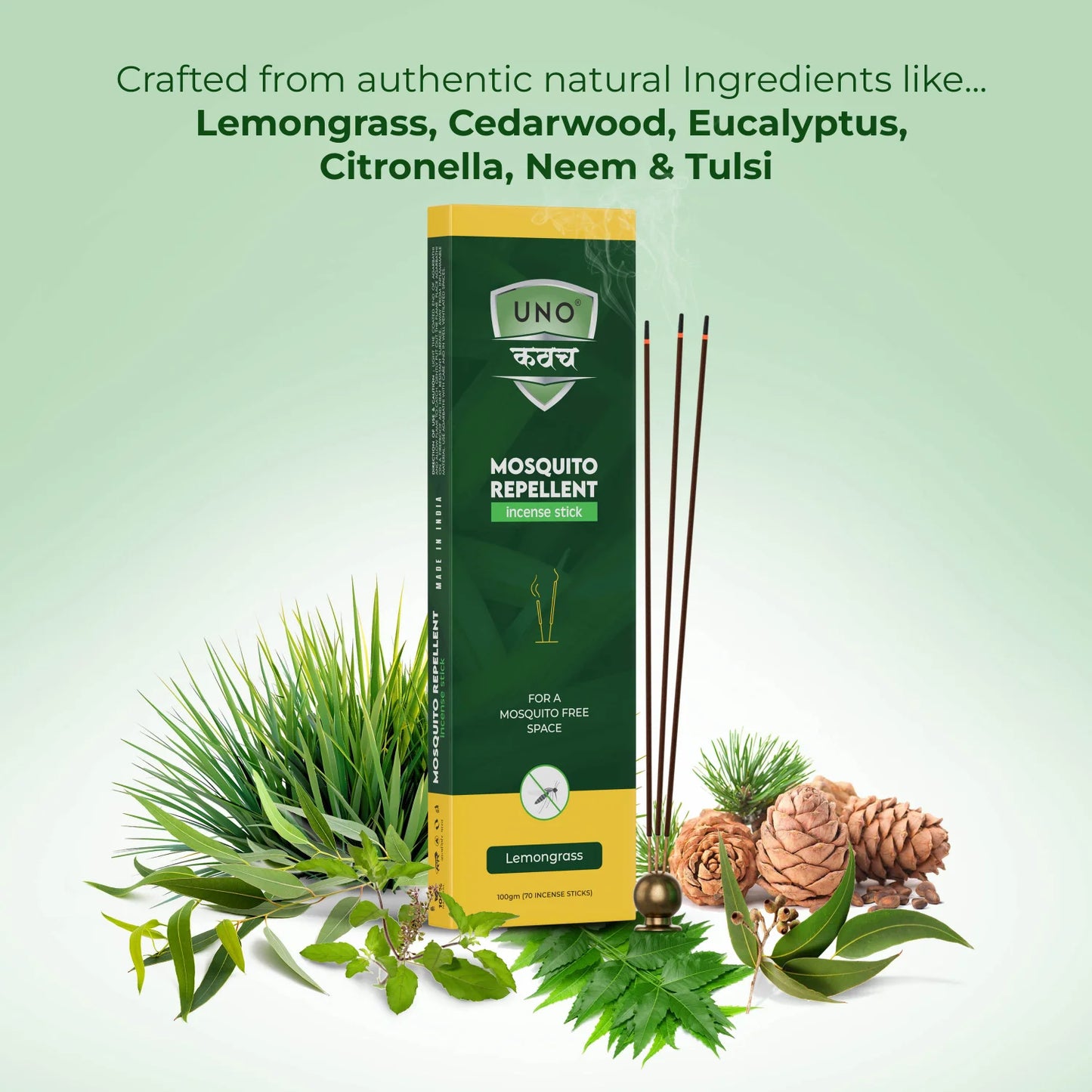 Lemongrass - Mosquito Repellent (Incense Sticks / Agarbatti)