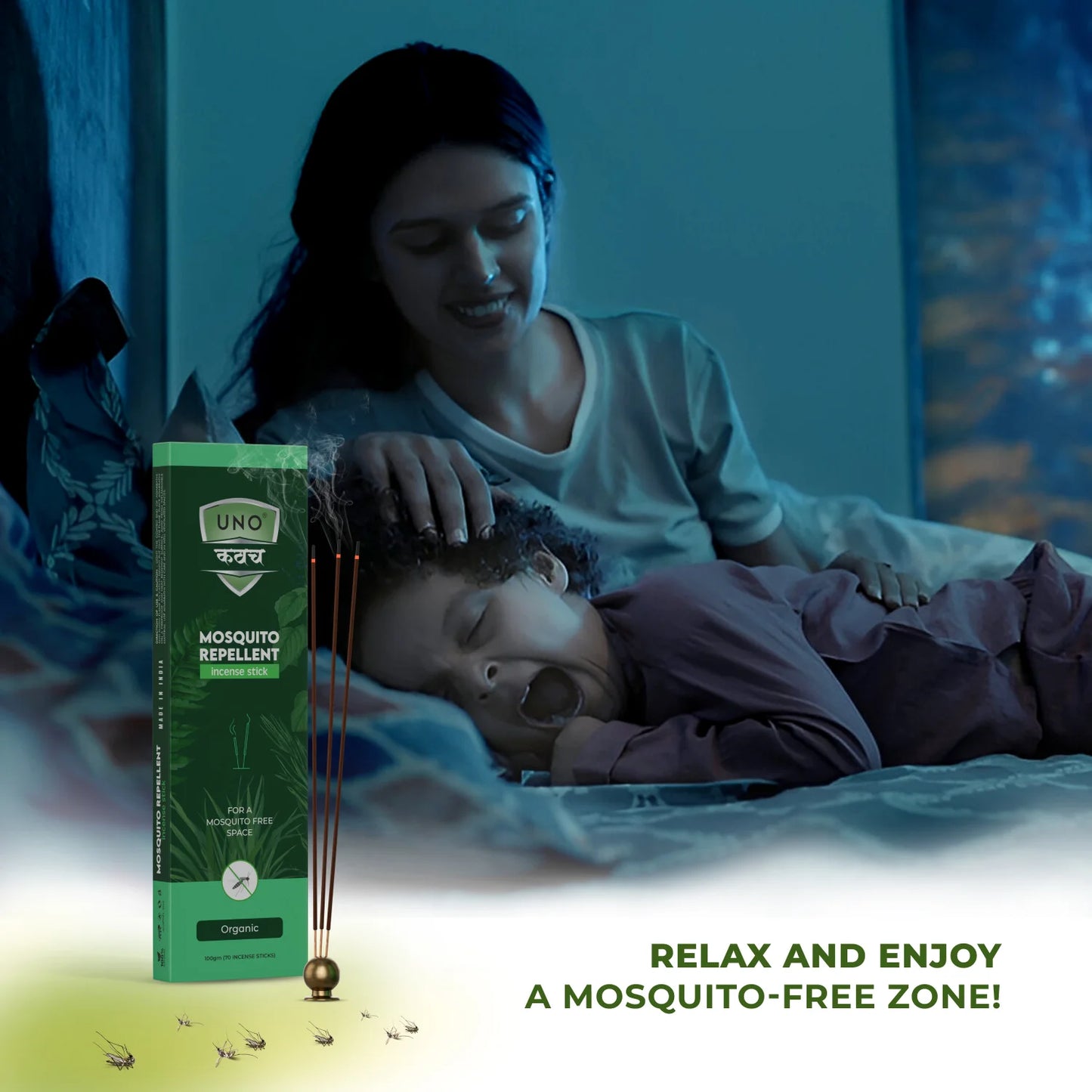 Organic - Mosquito Repellent (Incense Sticks / Agarbatti)