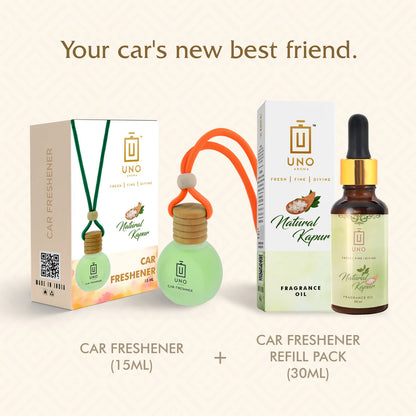 Natural Kapur (Camphor) - Hanging Car Freshener