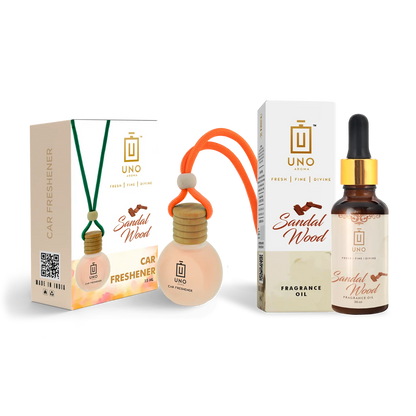 Sandalwood Hanging Car Freshener - Main Image