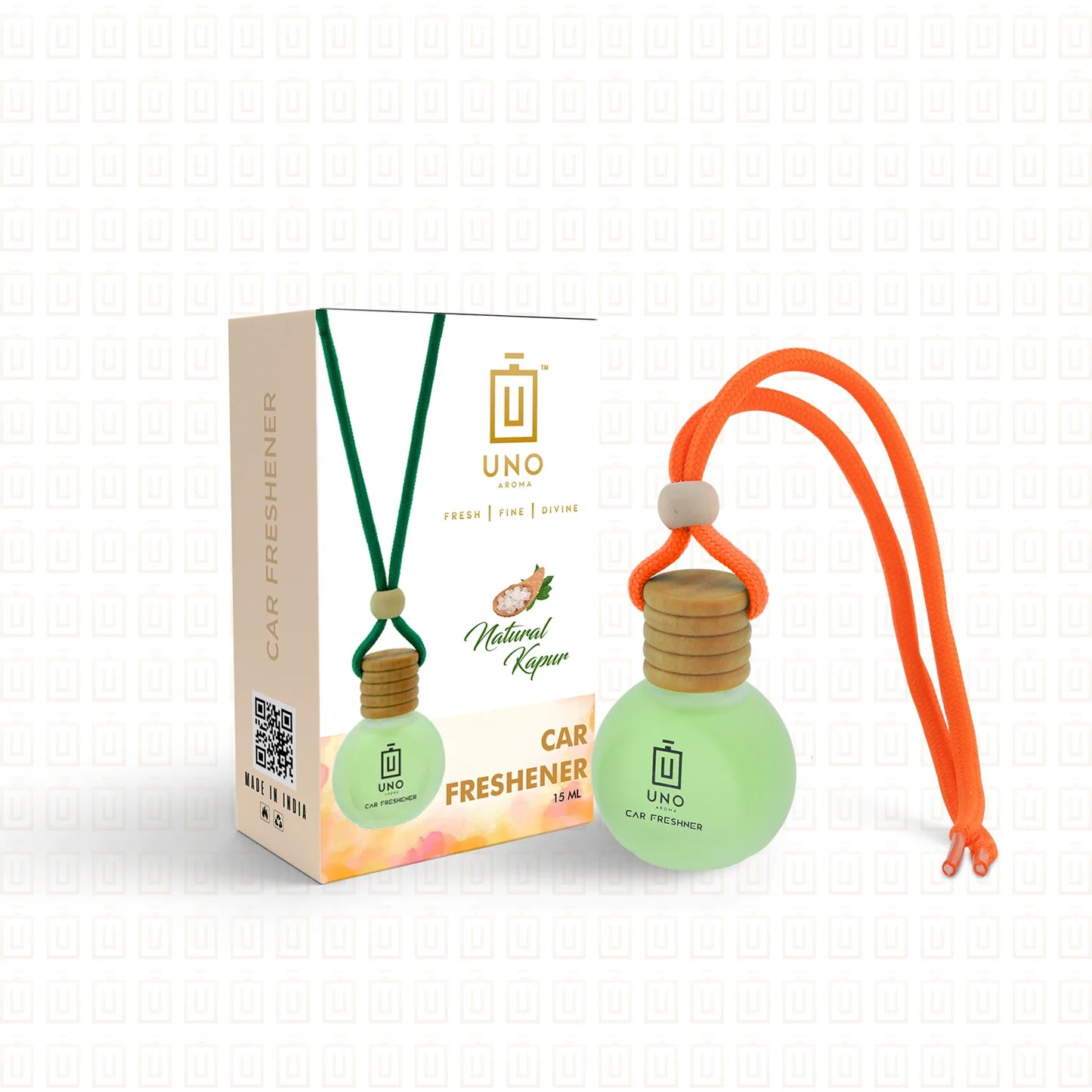 Natural Kapur (Camphor) - Hanging Car Freshener