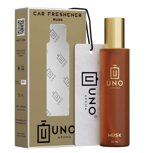 UNO AROMA Musk Fragrance Car Freshener Perfume With Elegant Car